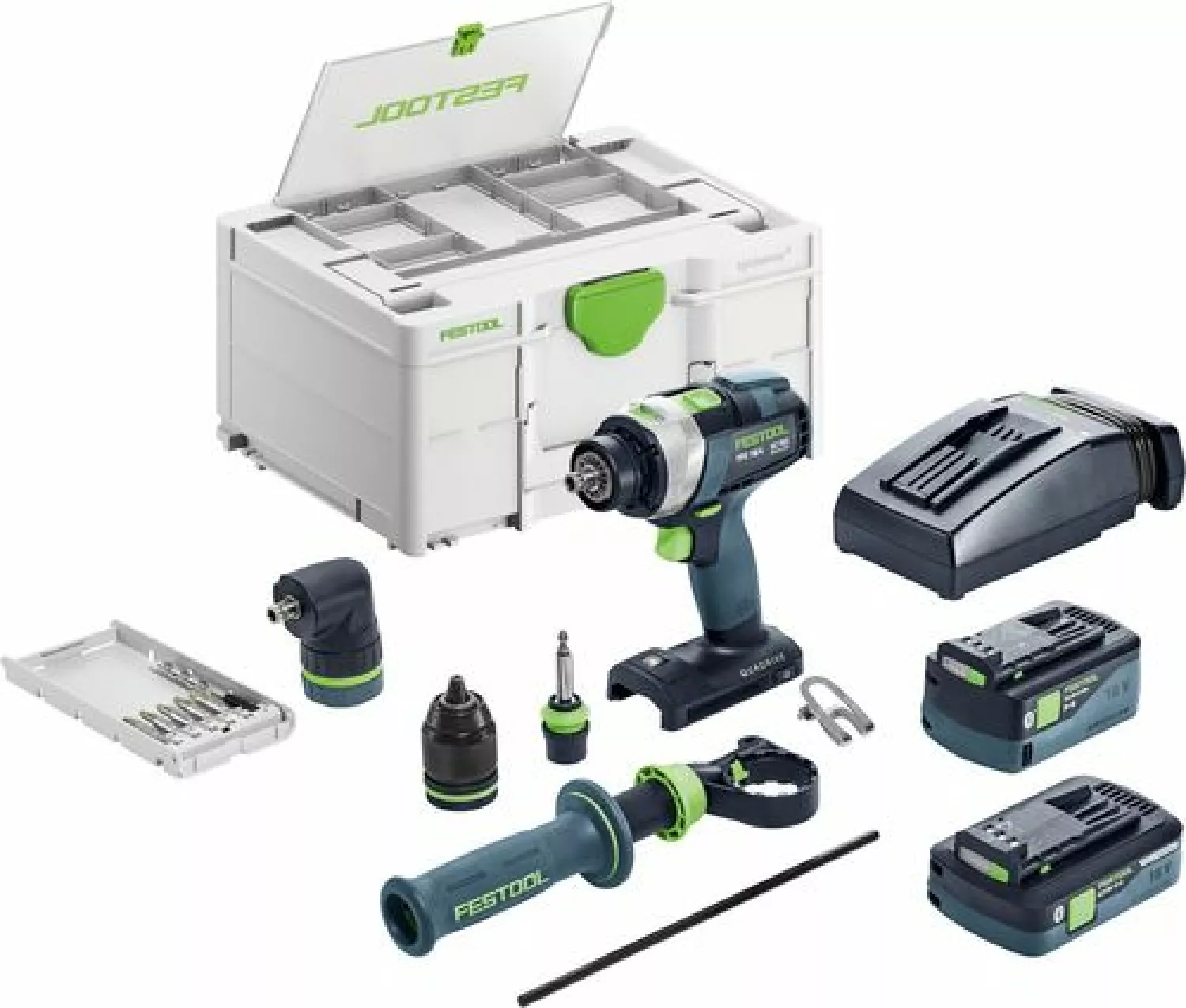 Festool TPC 18/4 5,0/4,0 I-Set 18V Li-Ion accu klopboormachine set (1x 4,0Ah & 1x 5,0Ah) in systainer - 75Nm-image