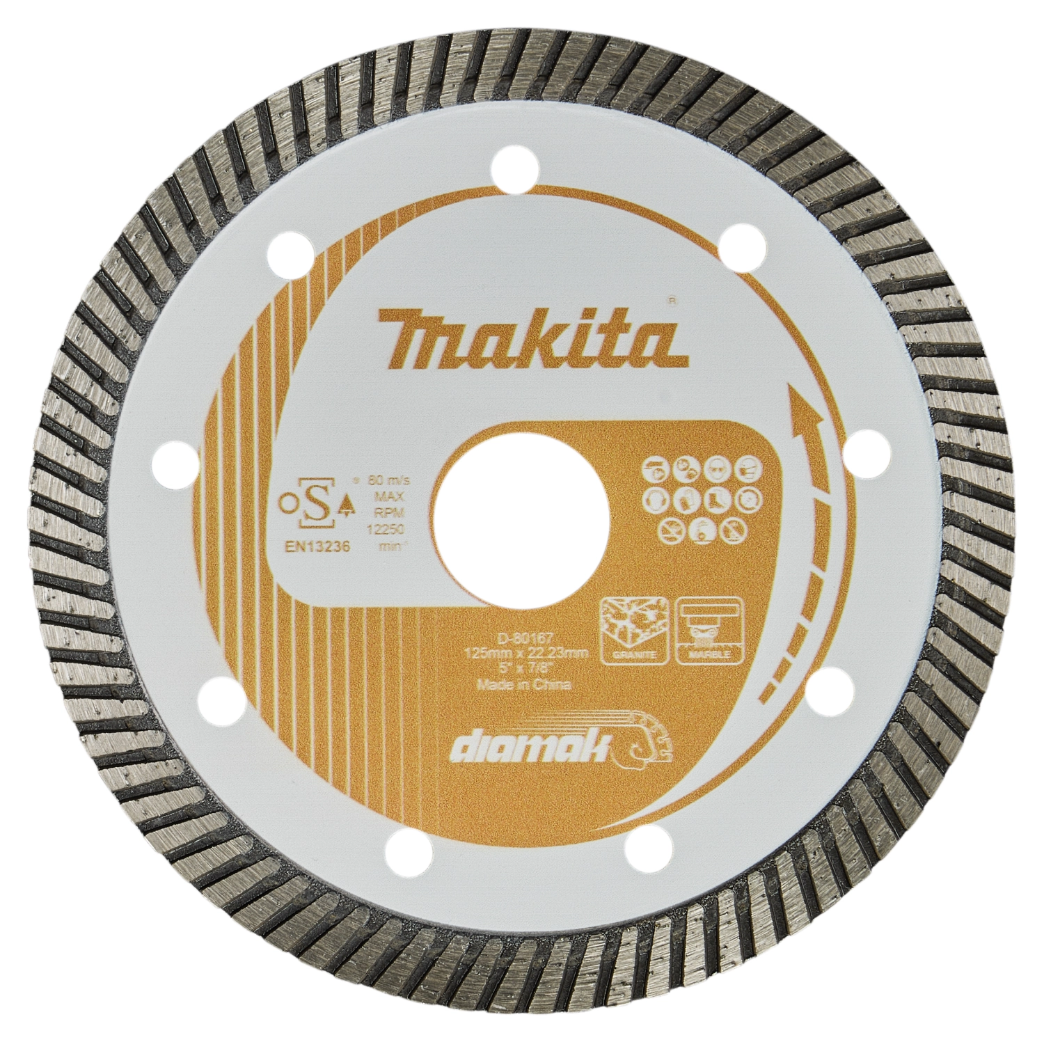 Makita D-80167 Diamantschijf - 125 mm - 22,23 mm-image
