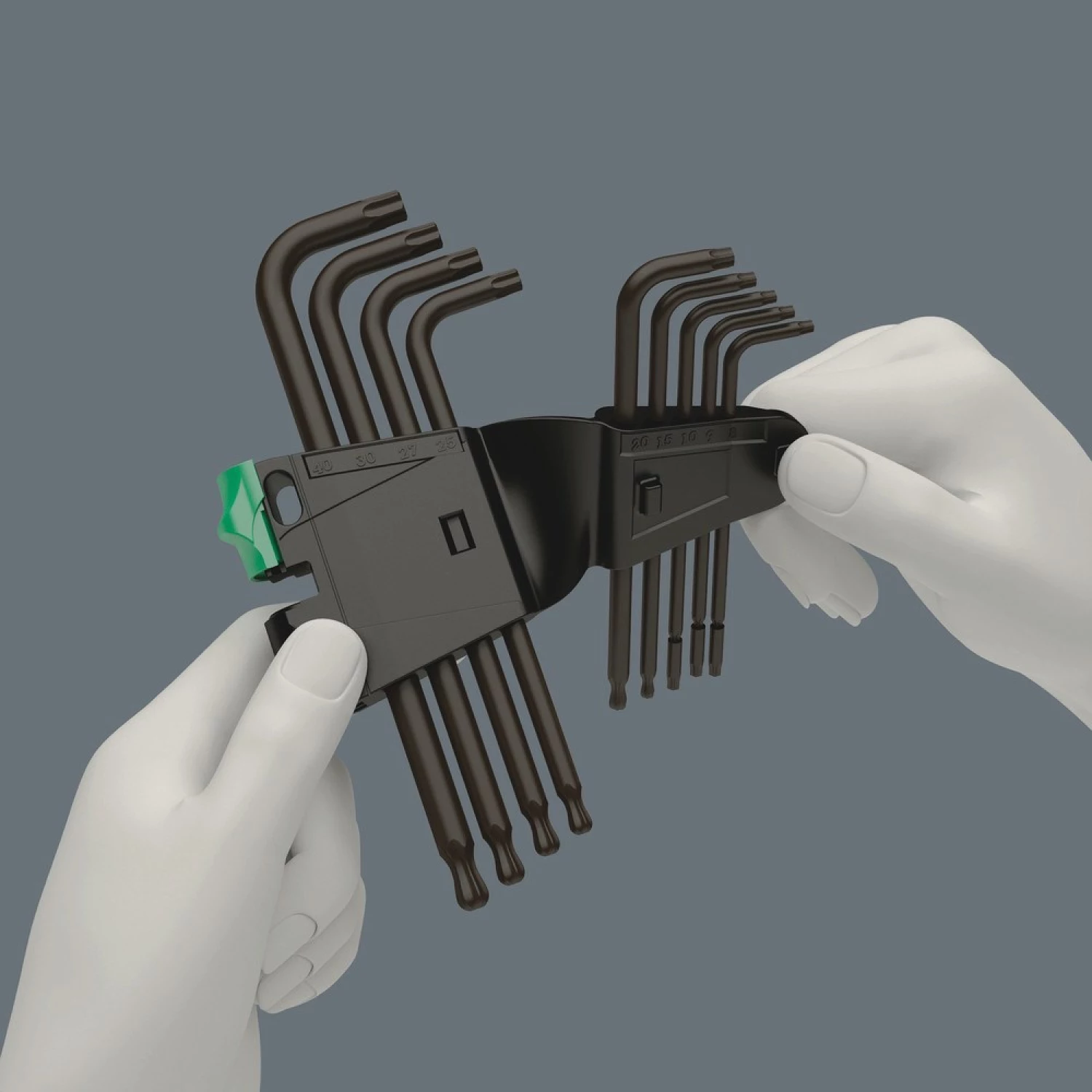 Wera 05024242001 Jeu de 9 clés Allen 967/9 TX 1 BlackLaser - Torx - TX8-40-image