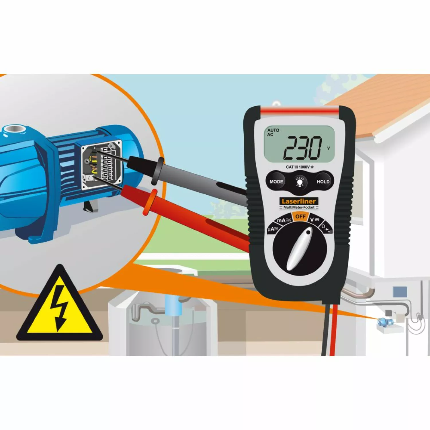 Laserliner MultiMeter-Pocket Digitale multimeter - AC/DC 600V & 200mA-image