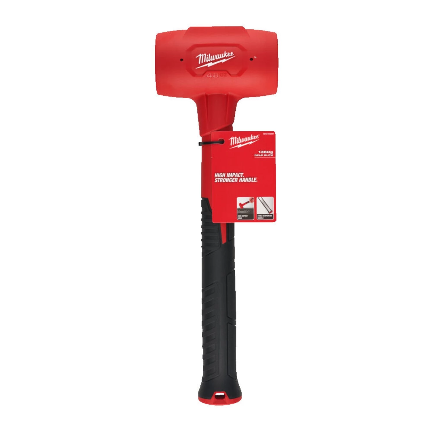 Milwaukee 4932492351 Terugslagvrije hamer - fiberglas handgreep - 1360 gram-image