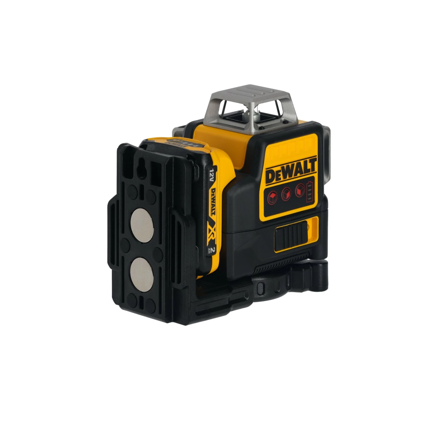 DeWALT DCE089D1R 10,8V Li-Ion accu zelfnivellerende 3x360° graden multilijnlaser set (1x 2.0Ah accu) in koffer - 3 lijnen - 15m - rood-image