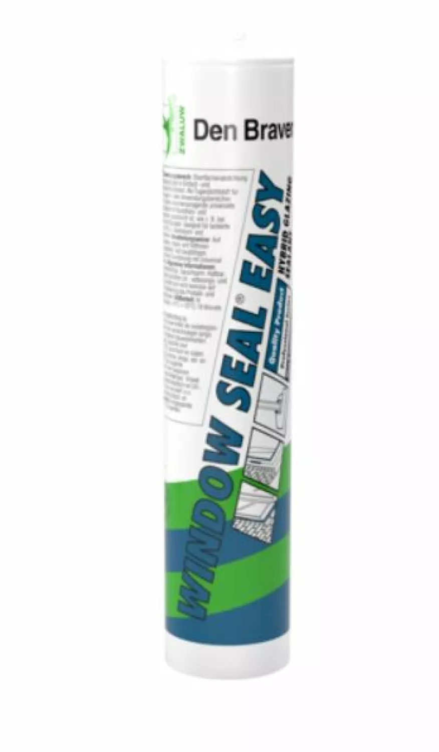 Zwaluw Den Braven Window Seal Easy 30623114 mastic hybride - noir - 290ml en tube-image