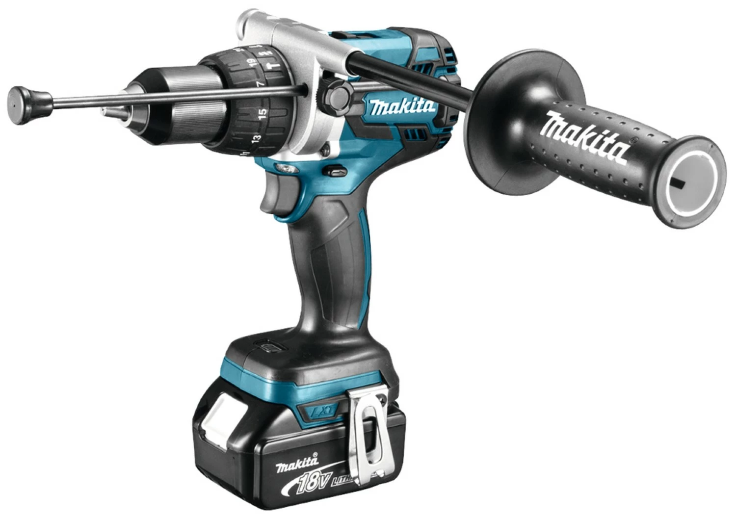 Makita DLX5034T 18V Li-Ion accu 5-delige combiset (2x 5,0Ah accu) in tas - koolborstelloos-image