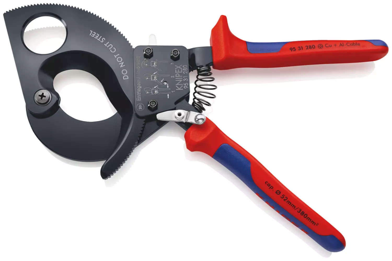 Knipex 95 31 280 - Coupe-câbles à cliquet-image