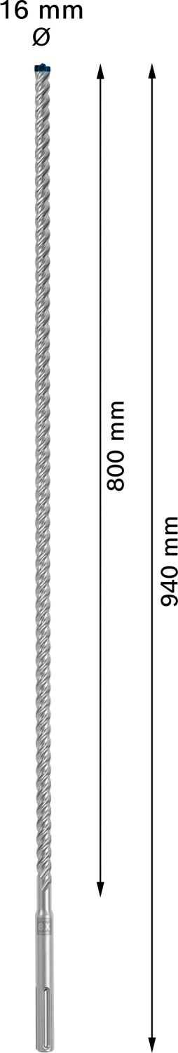 Bosch 2608900217 EXPERT Foret SDS Max-8X - 16x800x940mm-image