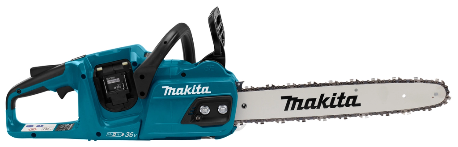 Tronçonneuse sans-fil Makita DUC405PT4J - 2 x 18V Li-ion - 4 batteries 5,0 ah - Mbox - 40 cm-image