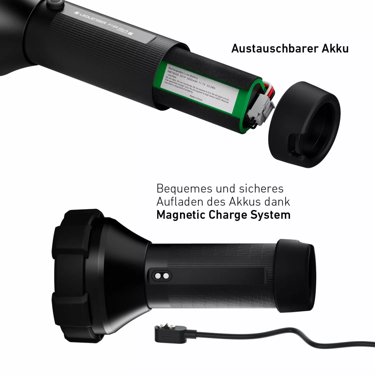 Ledlenser LL-W/P18R - Lampe de poche, rechargeable, P18R Work-image
