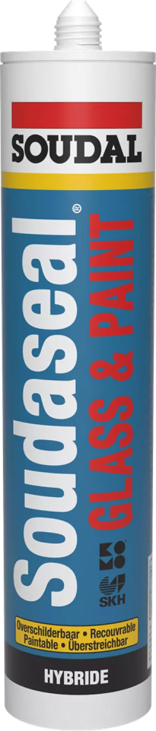 Soudal Soudaseal Glass & Paint mastic d'étanchéité avec Komo - blanc - 290ml-image