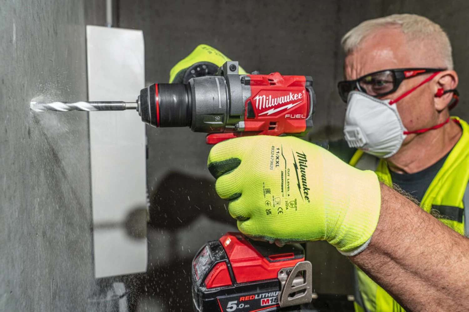 Milwaukee M18 FPD3-402C FUEL™ slagboormachine (2x 4.0 Ah accu) in transportkoffer - 18V-image