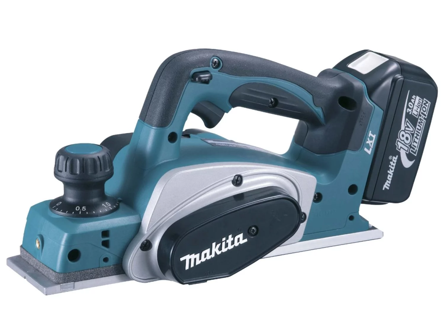 Makita BKP180RFJ 18V Li-Ion accu schaafmachine set (2x 3.0Ah accu) in Mbox - 82mm-image