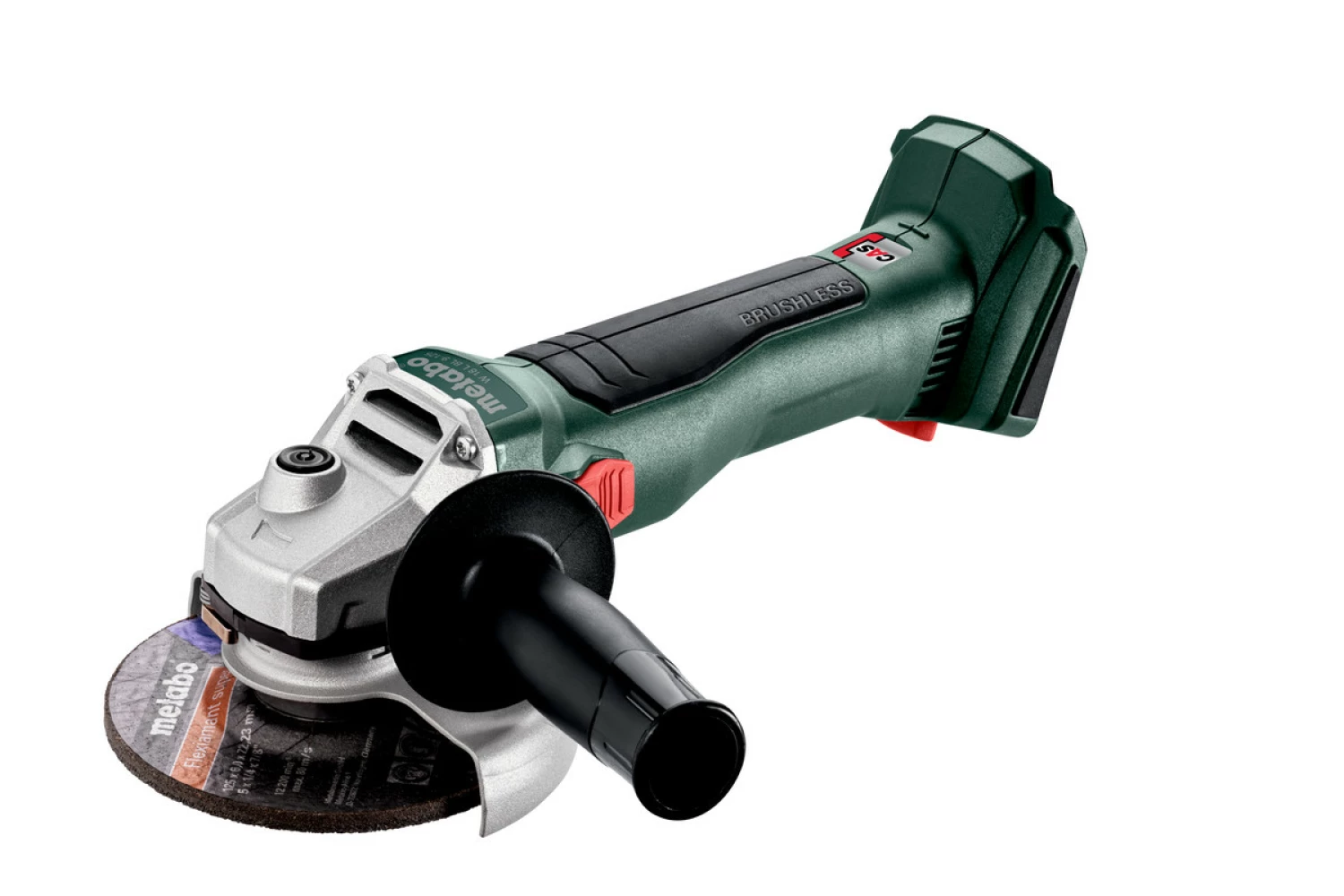 Metabo W 18 L BL 9-125 18V Li-Ion accu haakse slijper body in Metabox - 125mm-image