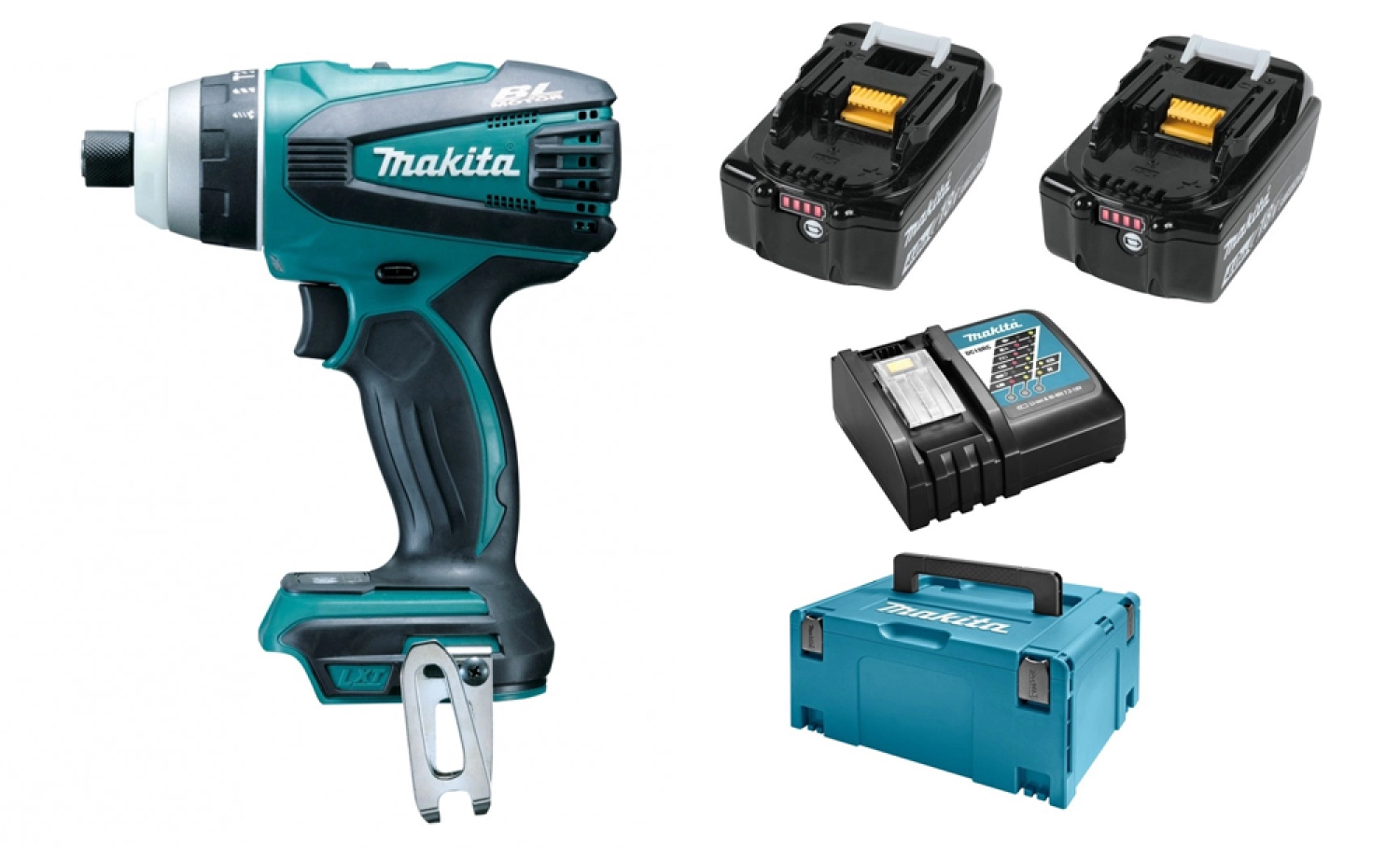 Makita DTP141RMJ 18V Li-Ion accu hybride boor-/schroefmachine set (2x 4.0Ah accu) in Mbox - koolborstelloos-image