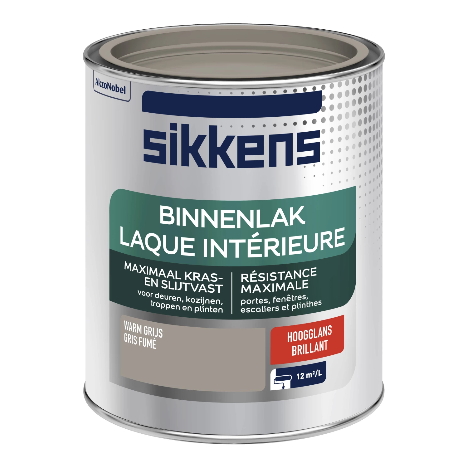 Sikkens Binnenlak Hoogglans - Warm grijs - 0,75L-image
