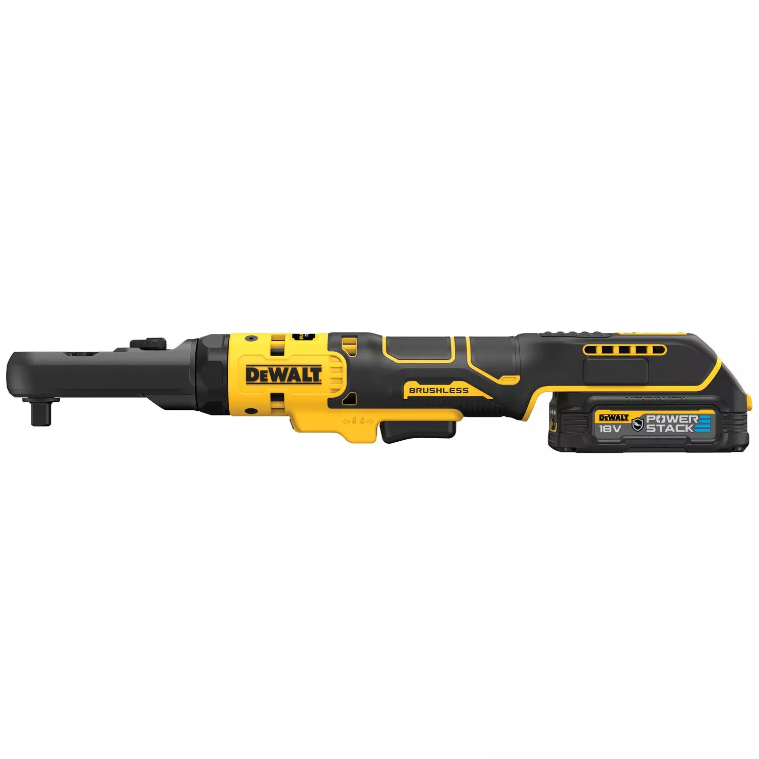 DeWALT DCF510E2G-QW 18V Li-ion accu haakse ratelsleutel set (1x 1.7Ah accu) in inlay - 3/8'' & 1/2''-image