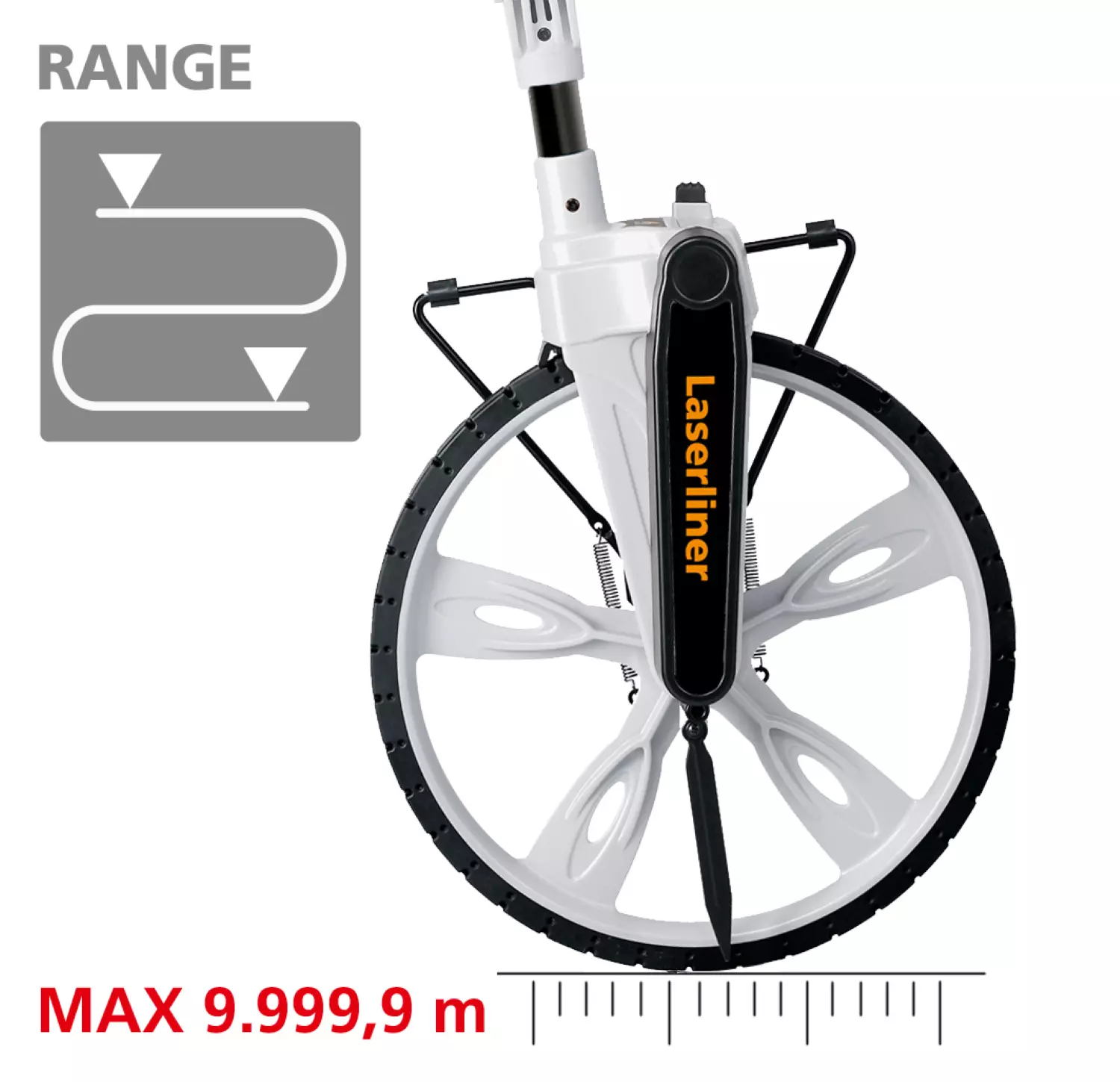 Laserliner RollPilot S12 Roulette de mesure - Affichage analogique-image