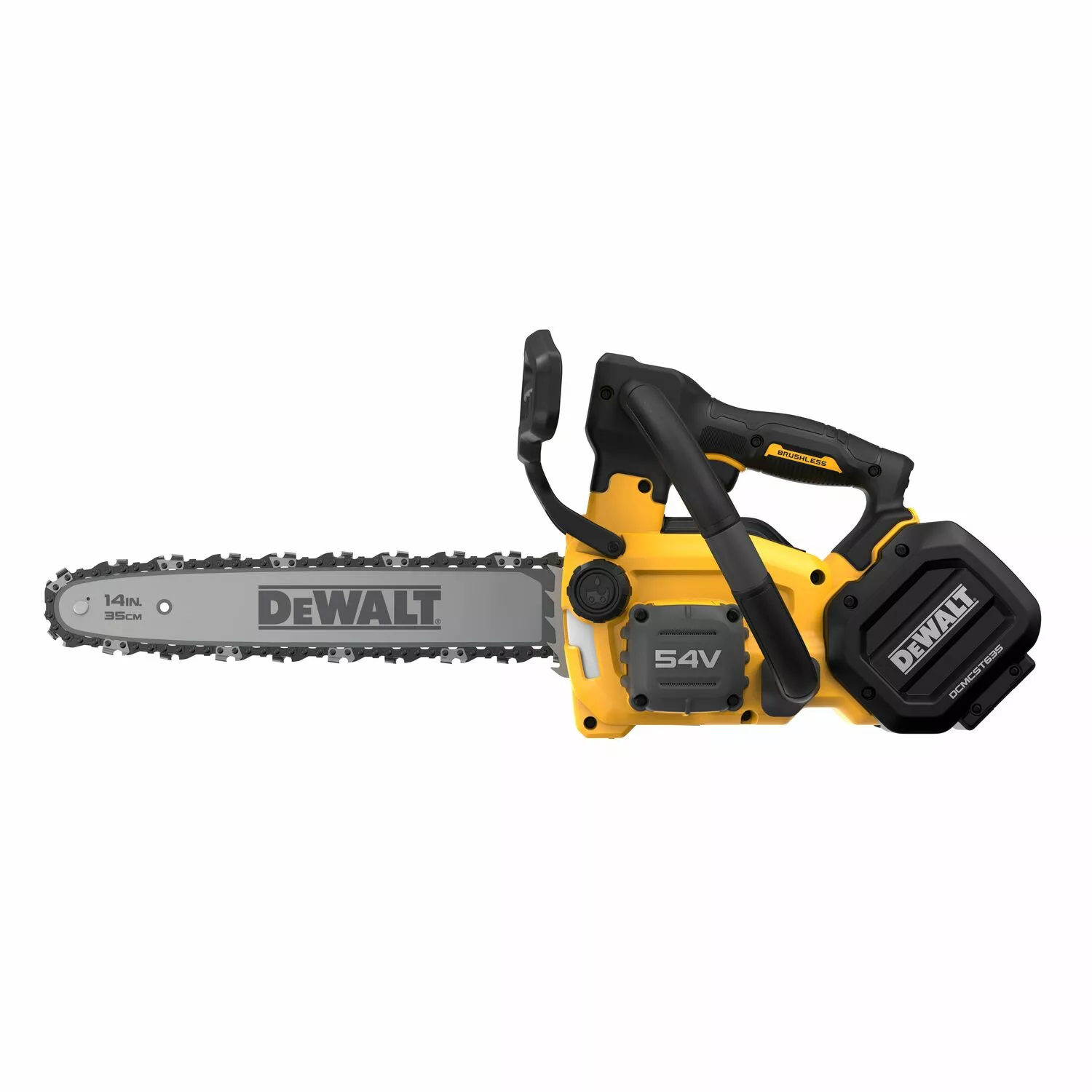 DeWALT DCMCST635X1 54V XR FLEXVOLT Ensemble de Tronçonneuse à Manche Supérieur sans Fil (1x Batterie 9.0Ah) - Moteur sans Balais - 35cm-image