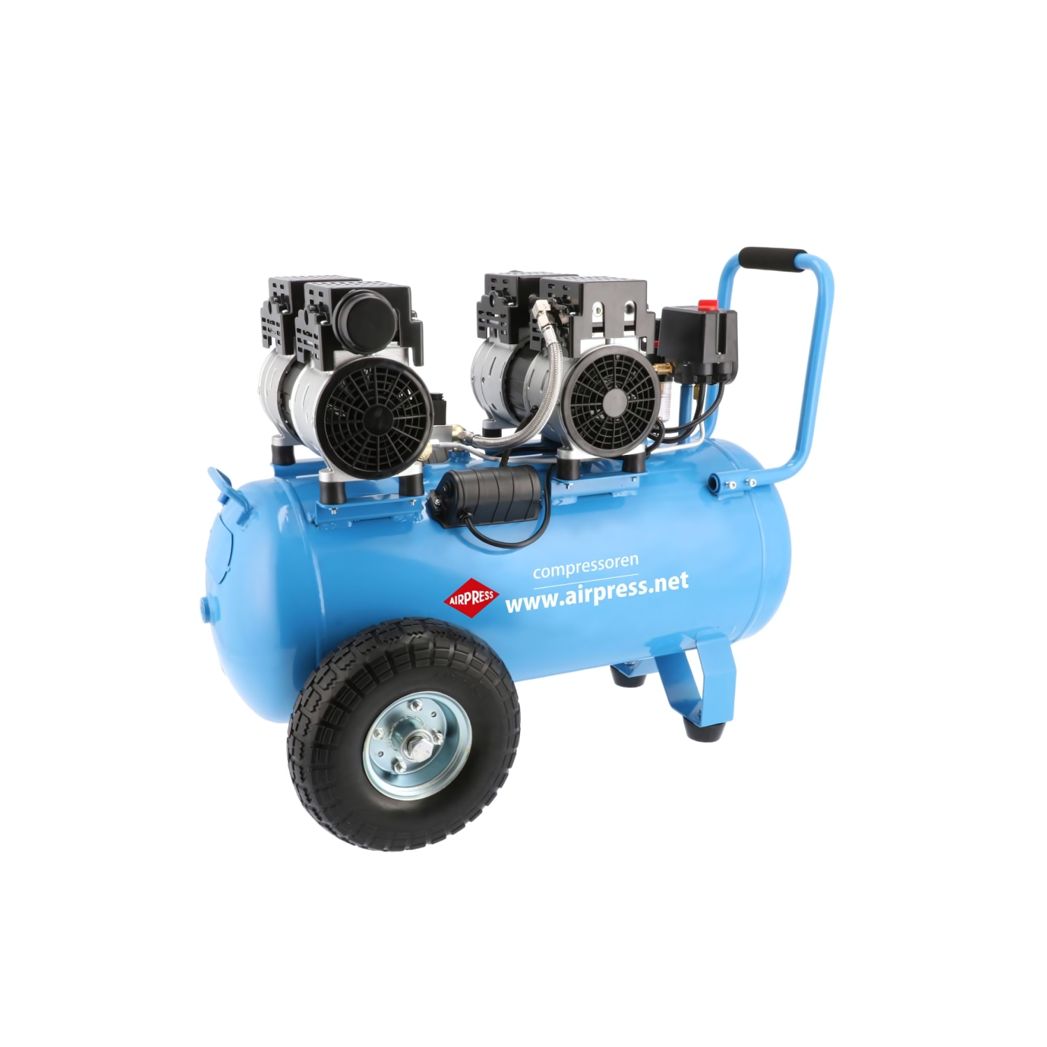 Airpress LMO 50-270 Compressor - Olievrij - 8 bar - 256 l/min - 50L - met gratis 7-delige Airpress accessoiresset