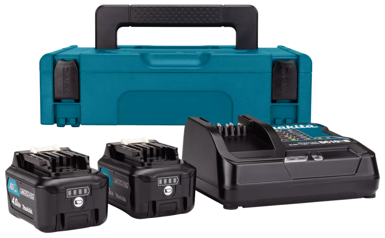 Makita 197641-2 10.8V - 12V Li-Ion accu starterset (2x 4,0Ah) + lader in Mbox-image