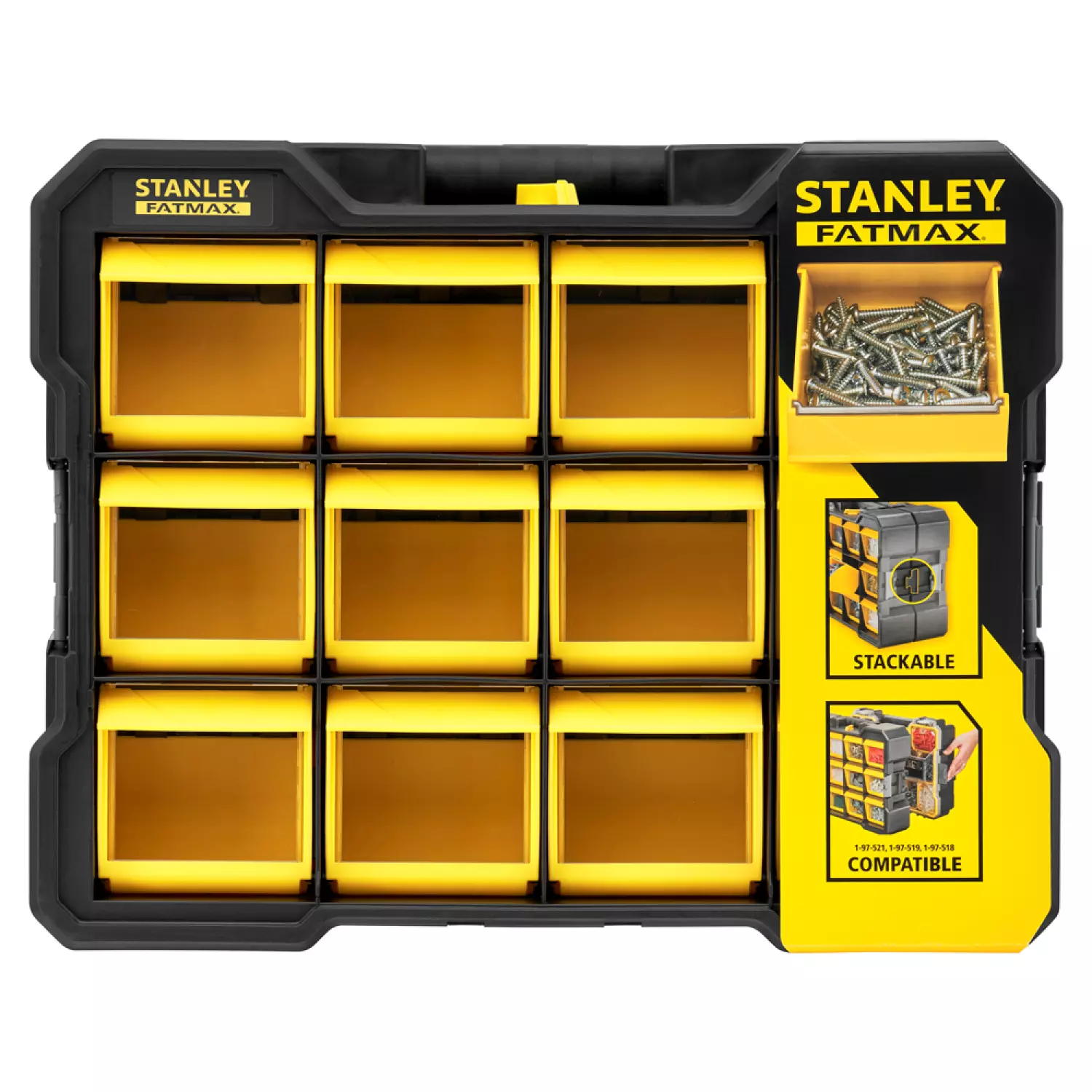 Stanley FMST81077-1 Fatmax Flip Bin Organizer - 12 vakken-image