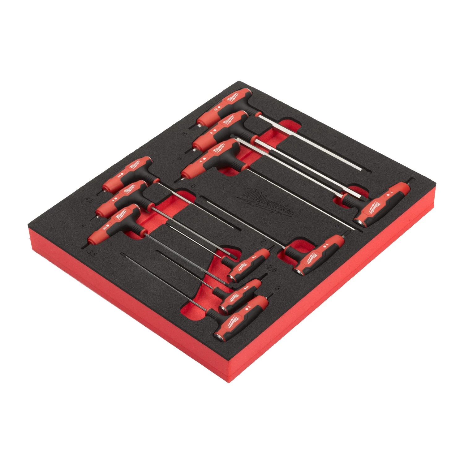 Milwaukee 4932501230 11-delige Hex T-sleutelset - in PACKOUT foam Inlay-image