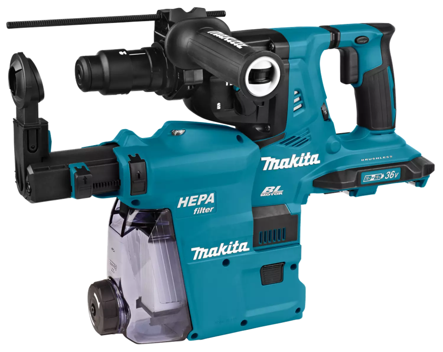 Makita DHR281ZWJ 36V (2x18V) Li-Ion Accu SDS-Plus Combihamer body in Mbox - 2,9J-image