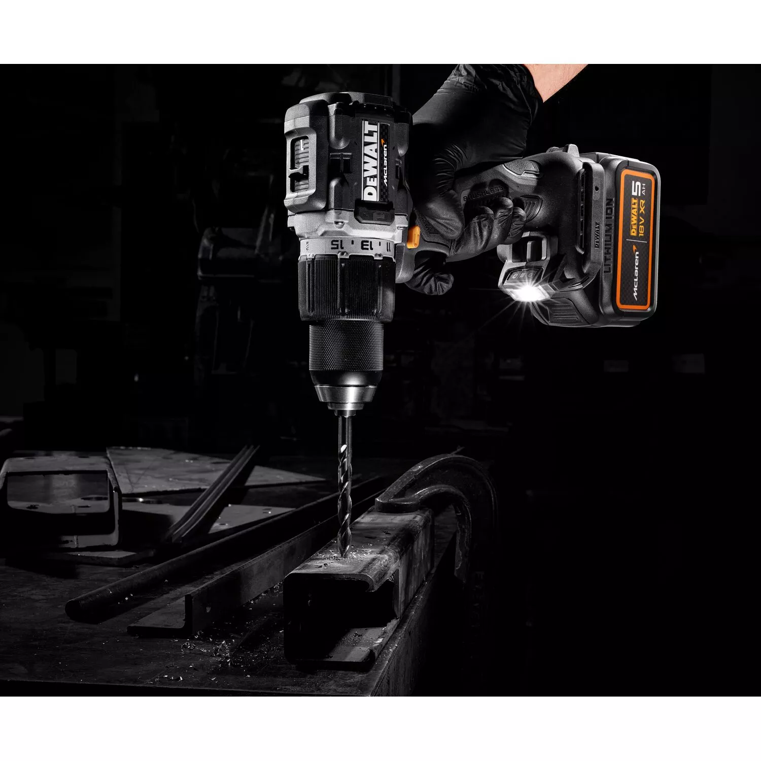 DeWALT DCD85MP2T Ensemble marteau perforateur/visseuse sans fil McLaren 18 V Li-ion (2 batteries 5,0 Ah) dans TSTAK-image