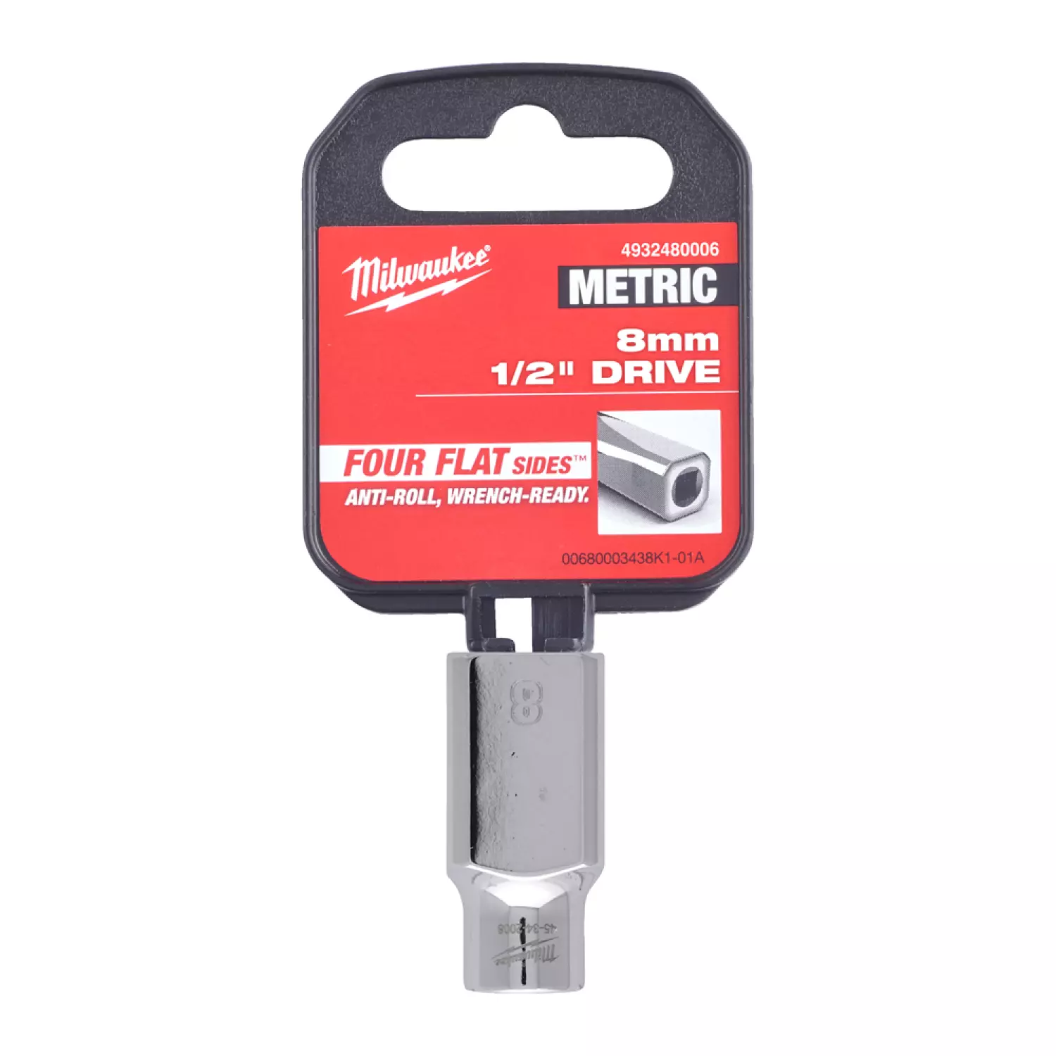 Milwaukee 4932480006 Embout - 1/2 » FOUR FLAT™ - 8mm-image