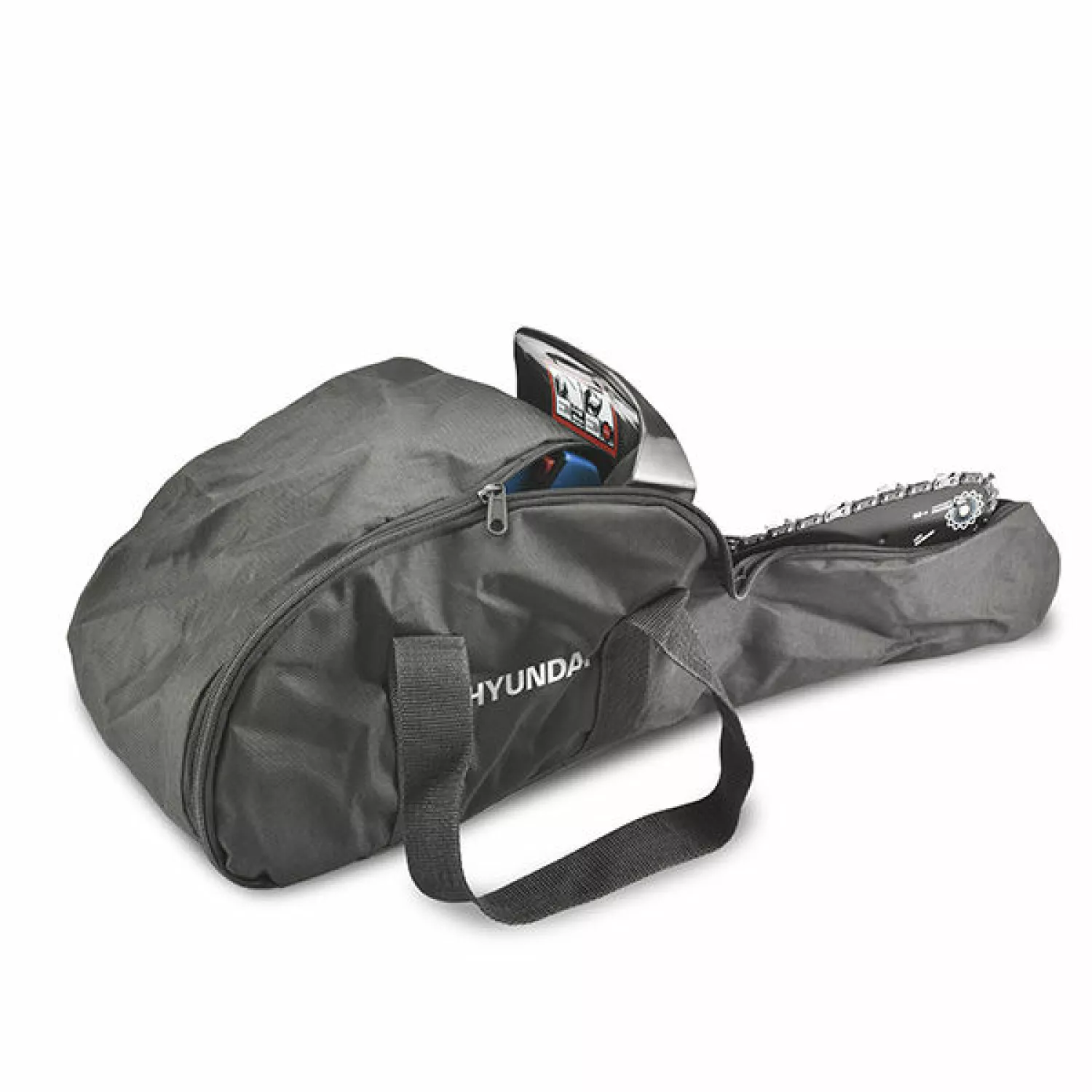 Hyundai 57257 benzine kettingzaag 25,4cc - 25cm - carved zwaard-image