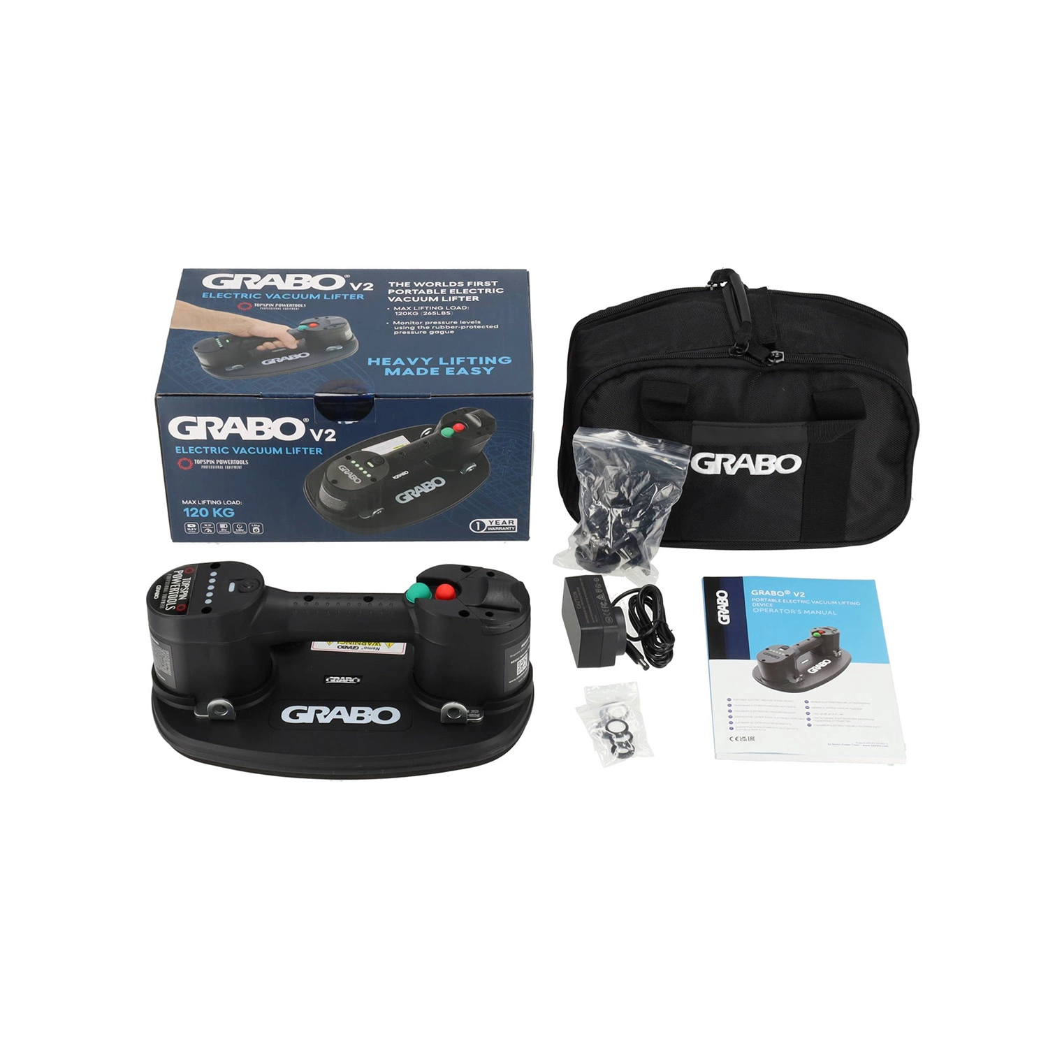 Grabo Plus - Ventouse pour carrelage - Sac de protection inclus - 120kg-image