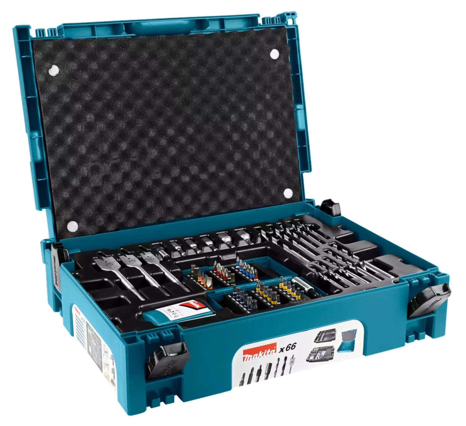 Makita B-43044 - Coffret ensemble accessoires 66 pièces en coffret MAKPAC-image