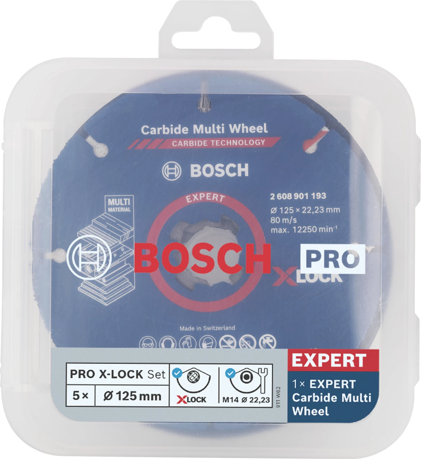 Bosch 2608619374 jeux de 5 disques 125 mm-image