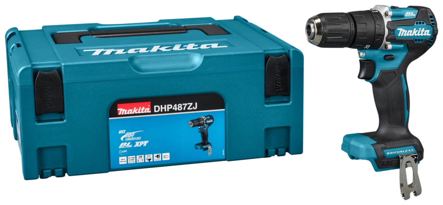 Makita DHP487ZJ 18V Li-ion Accu Klopboor-/schroefmachine body in Mbox-image