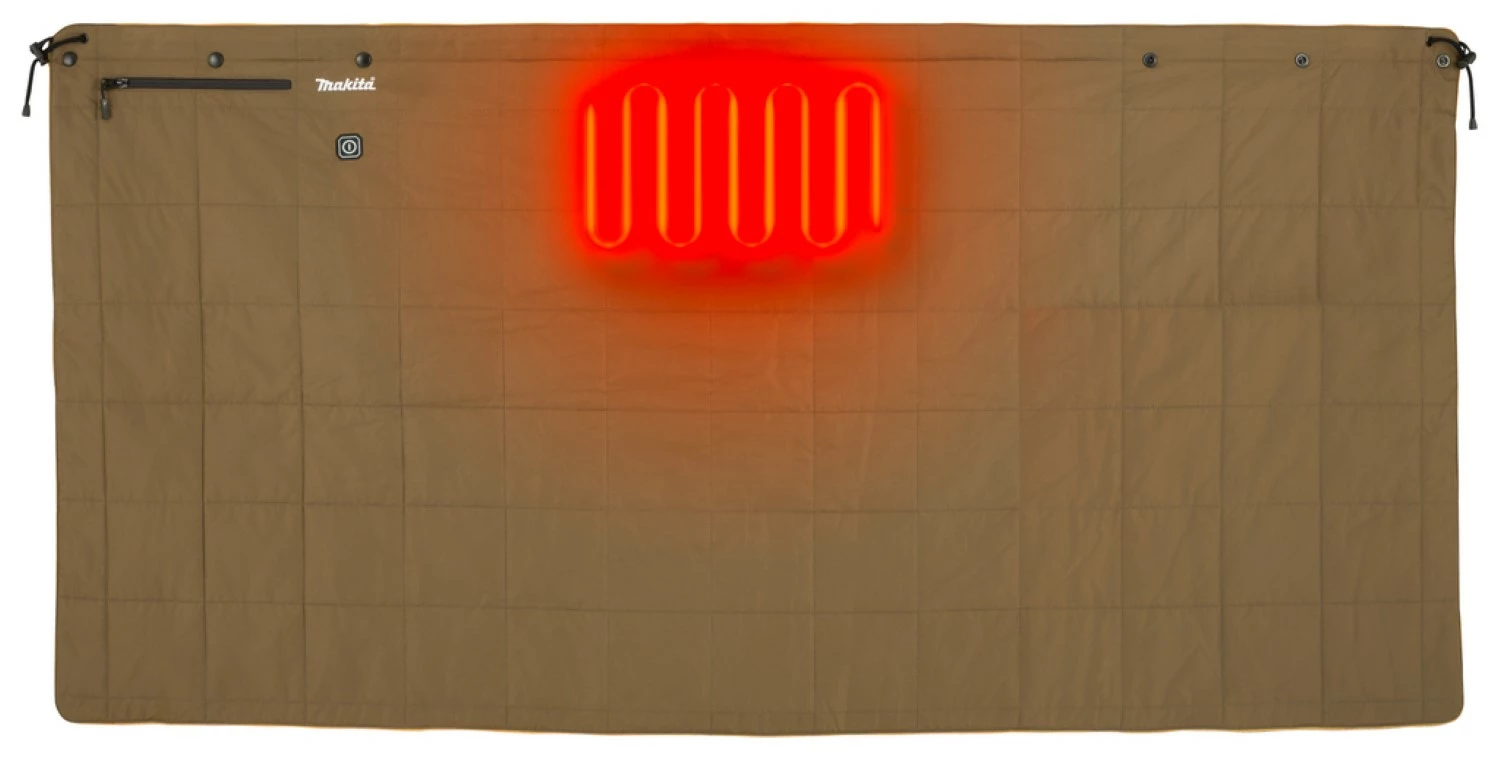 Makita CB100DB 10.8-12V Li-Ion batterie couverture chauffante + 4Ah Batterie + Chargeur-image