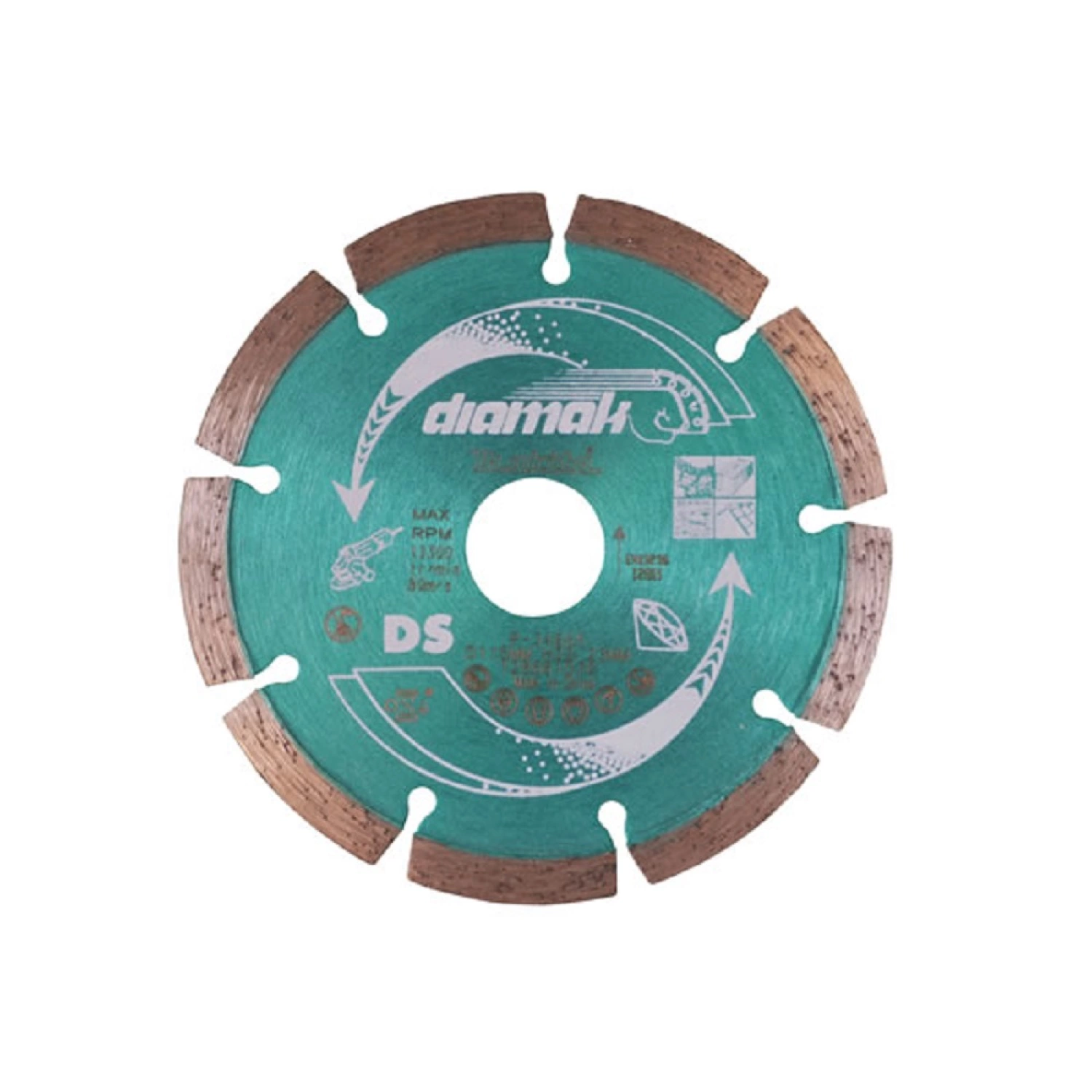 Makita D-61123 Diamantdoorslijpschijf - 115 x 22,23mm - Beton / Steen-image