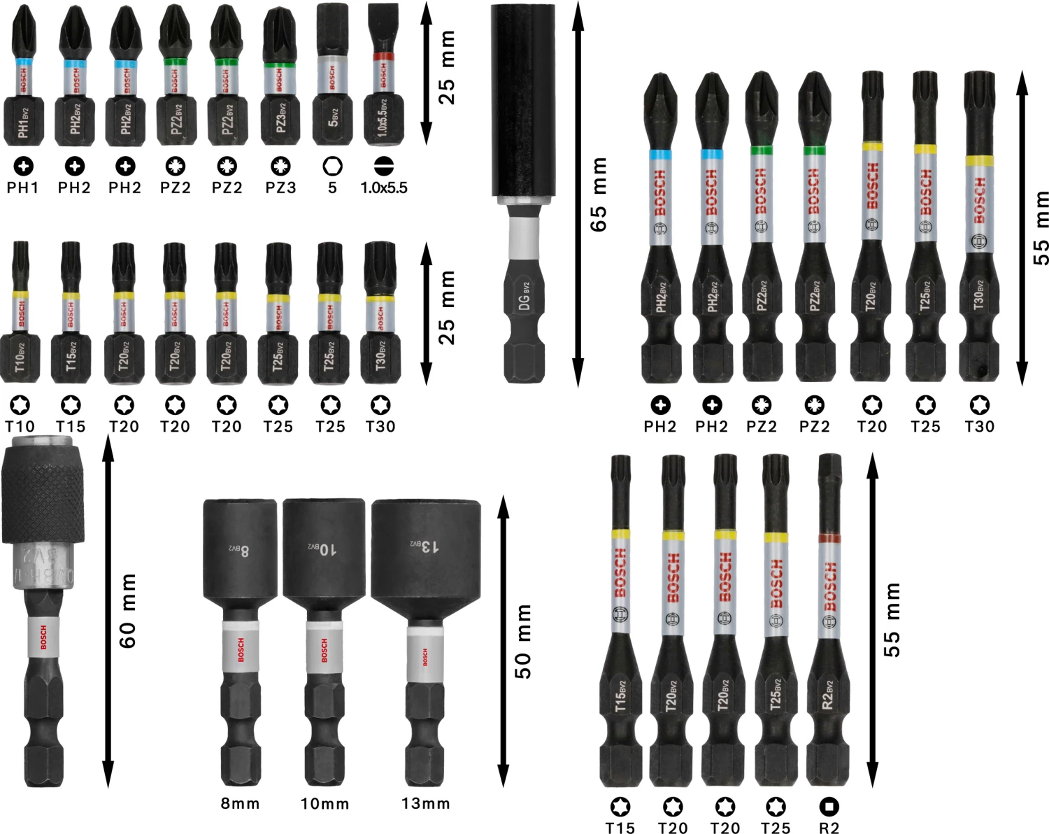 Bosch 2608521U76 Jeu de 33 embouts de tournevis à chocs PRO-image
