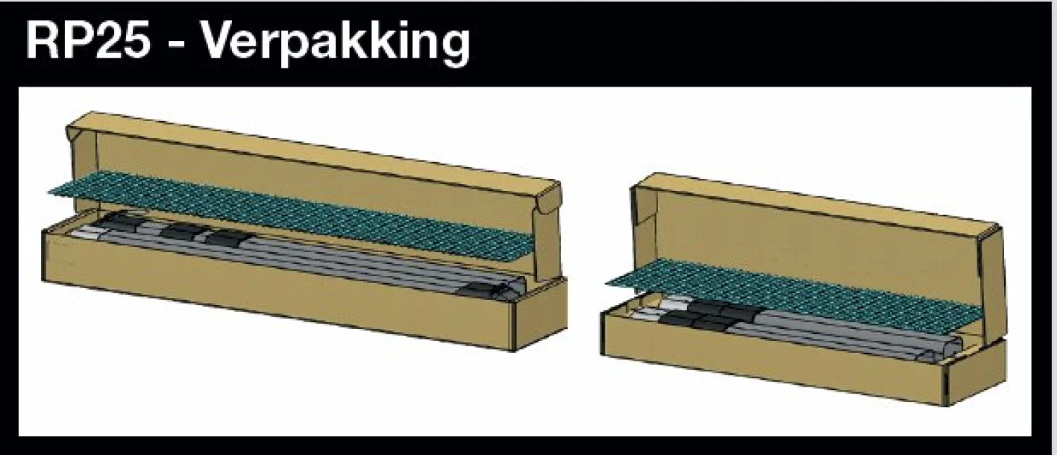 Rhino RP25 PipeTube Pro Buizenkoker - aluminium - 5 meter-image
