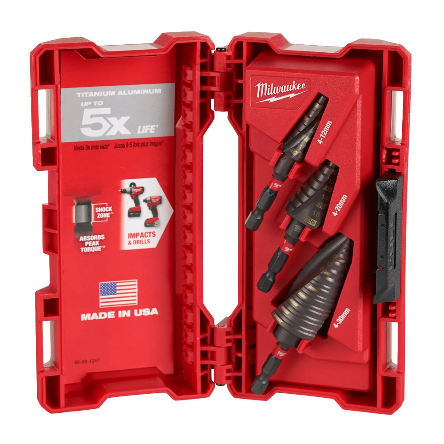 Milwaukee 48899266 3-delige ShockWave Step Drill Set-image