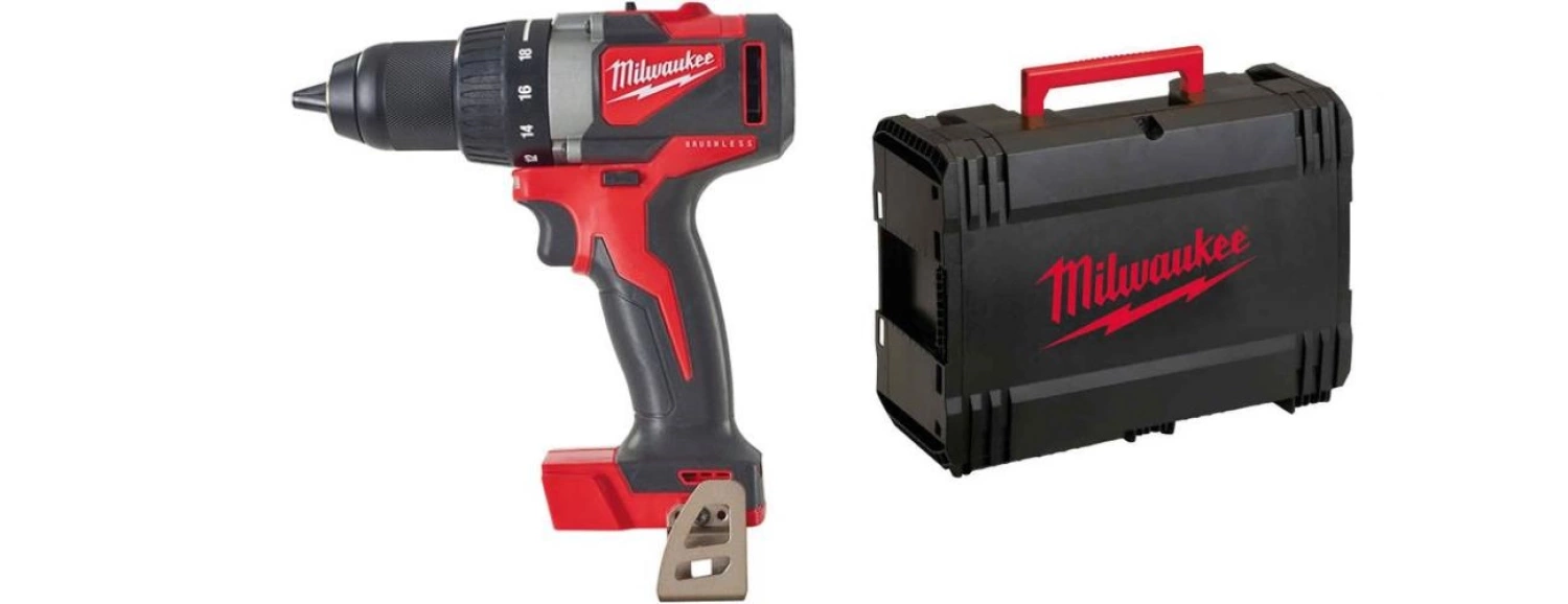 Milwaukee M18 BLDD2-0X 18V Li-Ion accu schroefboormachine body in HD-box - koolborstelloos - 82Nm-image