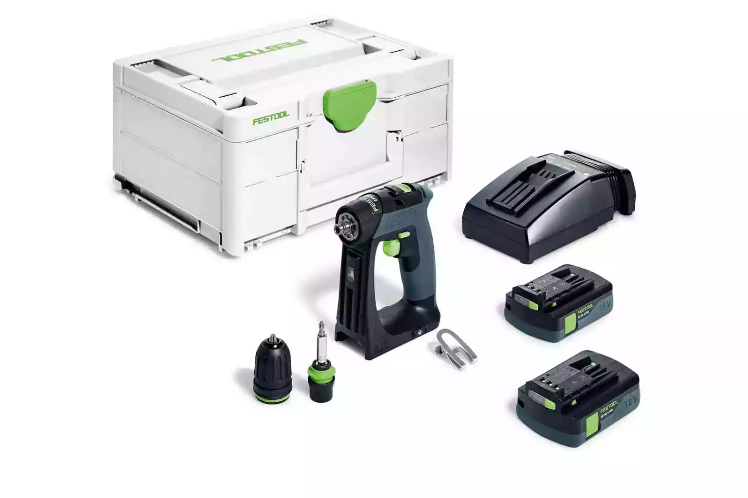 Festool CXS 18 C 3,0-Set 18V Li-Ion accu schroefboormachine (2x 3,0Ah) in systainer - 40Nm-image