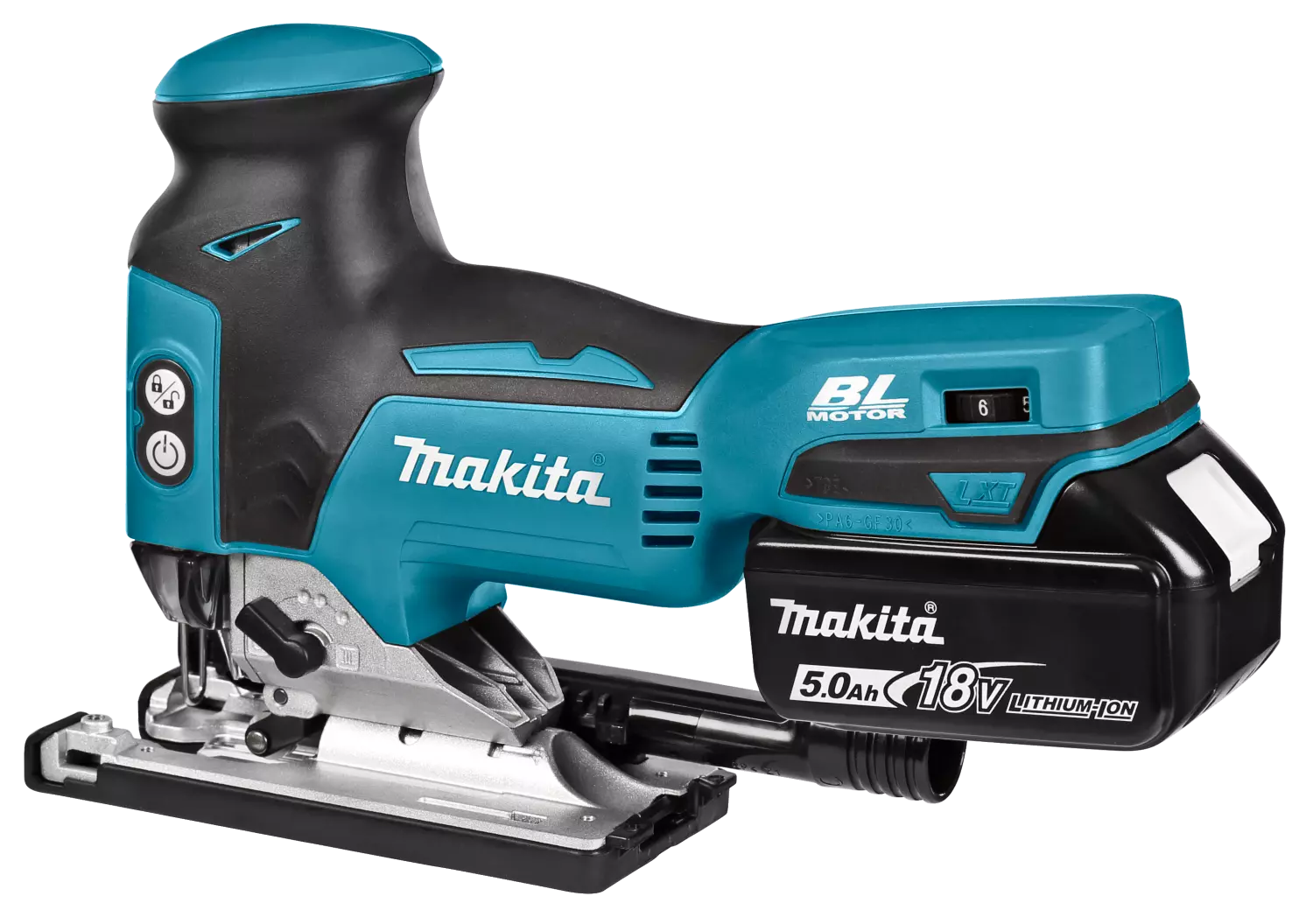 Makita DJV181RTJ 18V Li-Ion Accu decoupeerzaag set (2x 5.0Ah accu) in Mbox - T-greep - variabel - koolborstelloos-image