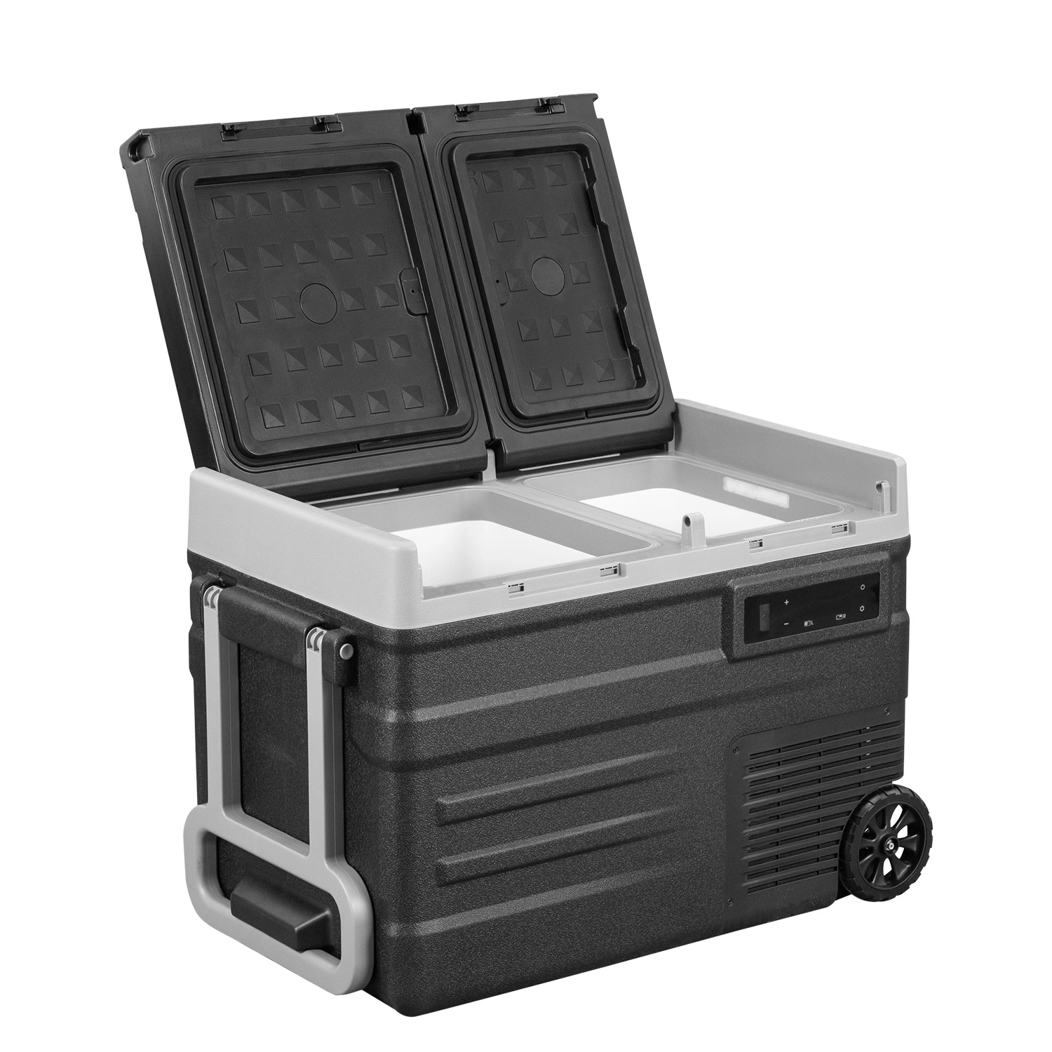 Steamy-E SECUD45 Glacière électrique à compresseur à double zone sur roulettes - 41 L-image