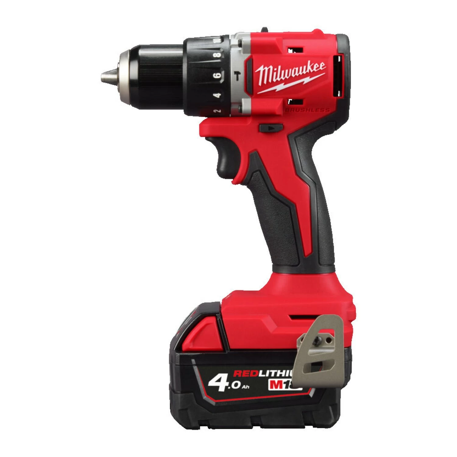 Milwaukee M18 BLPDRC-402C Slagboormachine (2x 4.0Ah accu) - koolborstelloos - in koffer-image