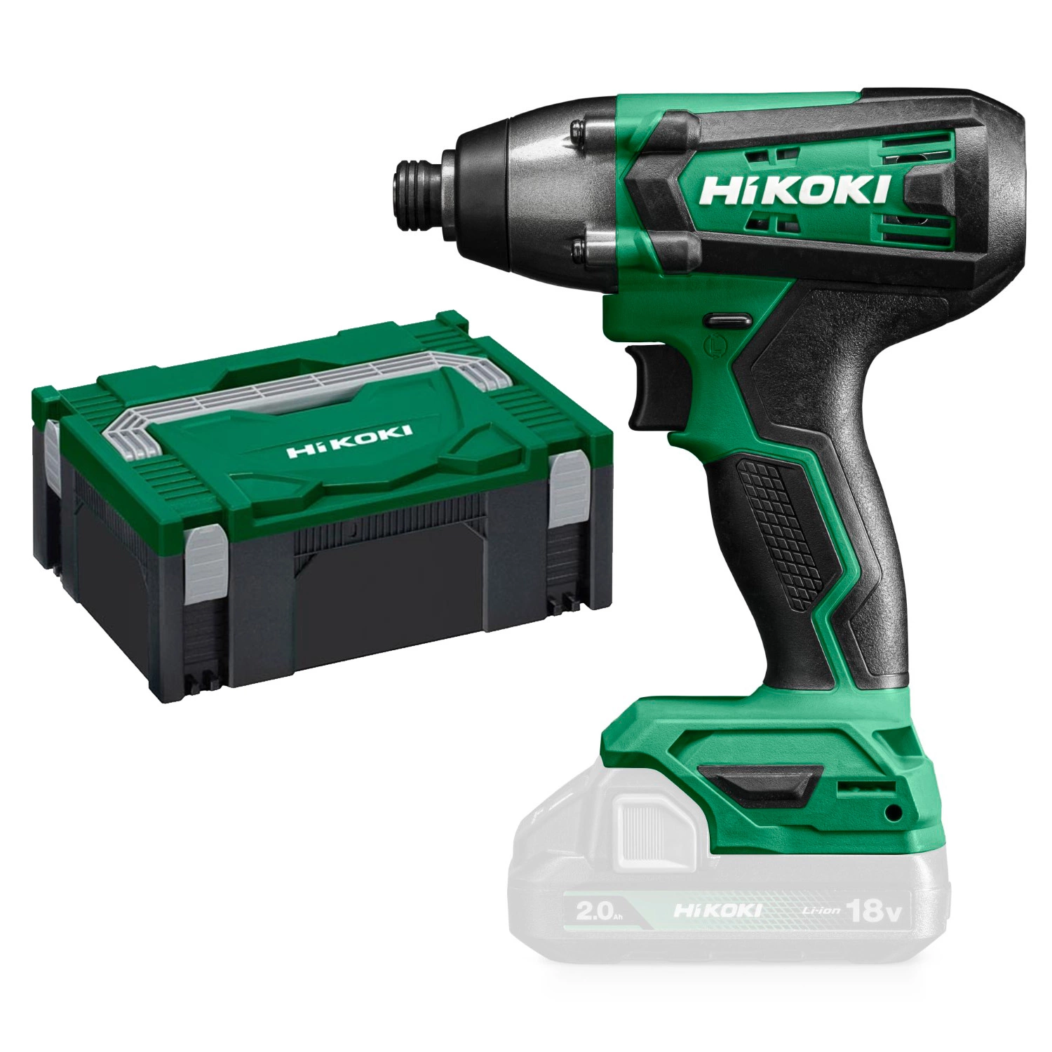 HiKOKI WH18DFW2Z 18V LI -ION Batterie Bataille Battle dans la valise HSC II - 1/4 "- 150 nm-image