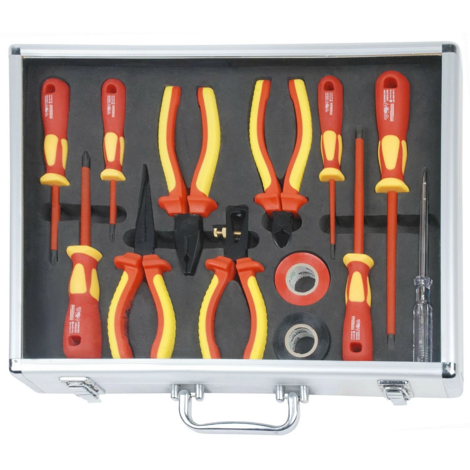 Brüder Mannesmann 11213 Jeu de tournevis et de pinces 13 pièces - VDE-image