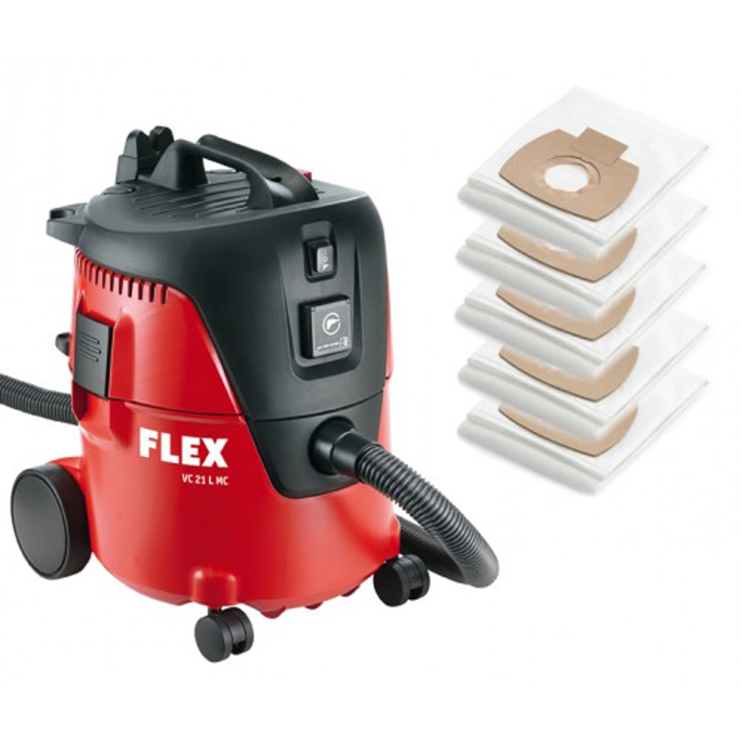 Flex VC21LMC - Aspirateur eau et poussière - incl sacs filtrants (5 pièces) - 1250W - Classe L - 20L-image