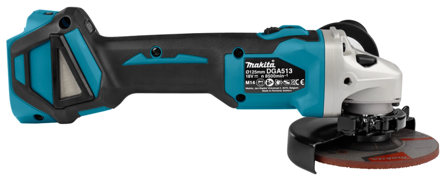 Makita DGA513ZJ 18V Li-Ion accu haakse slijper body in Mbox - 125mm - koolborstelloos-image