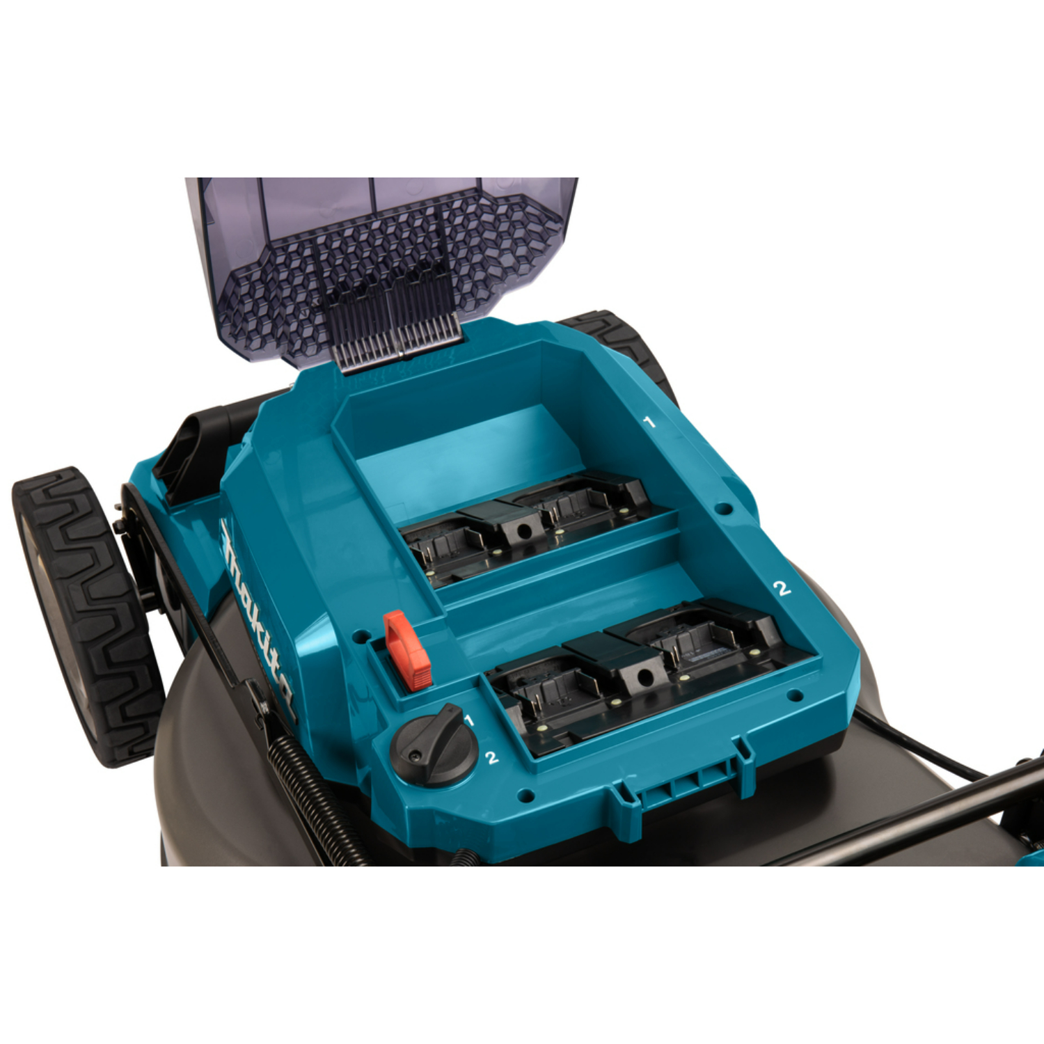 Makita DLM462PT4 36V (2x18V) Li-Ion accu grasmaaier set (4x 5.0 Ah accu) - 46cm-image