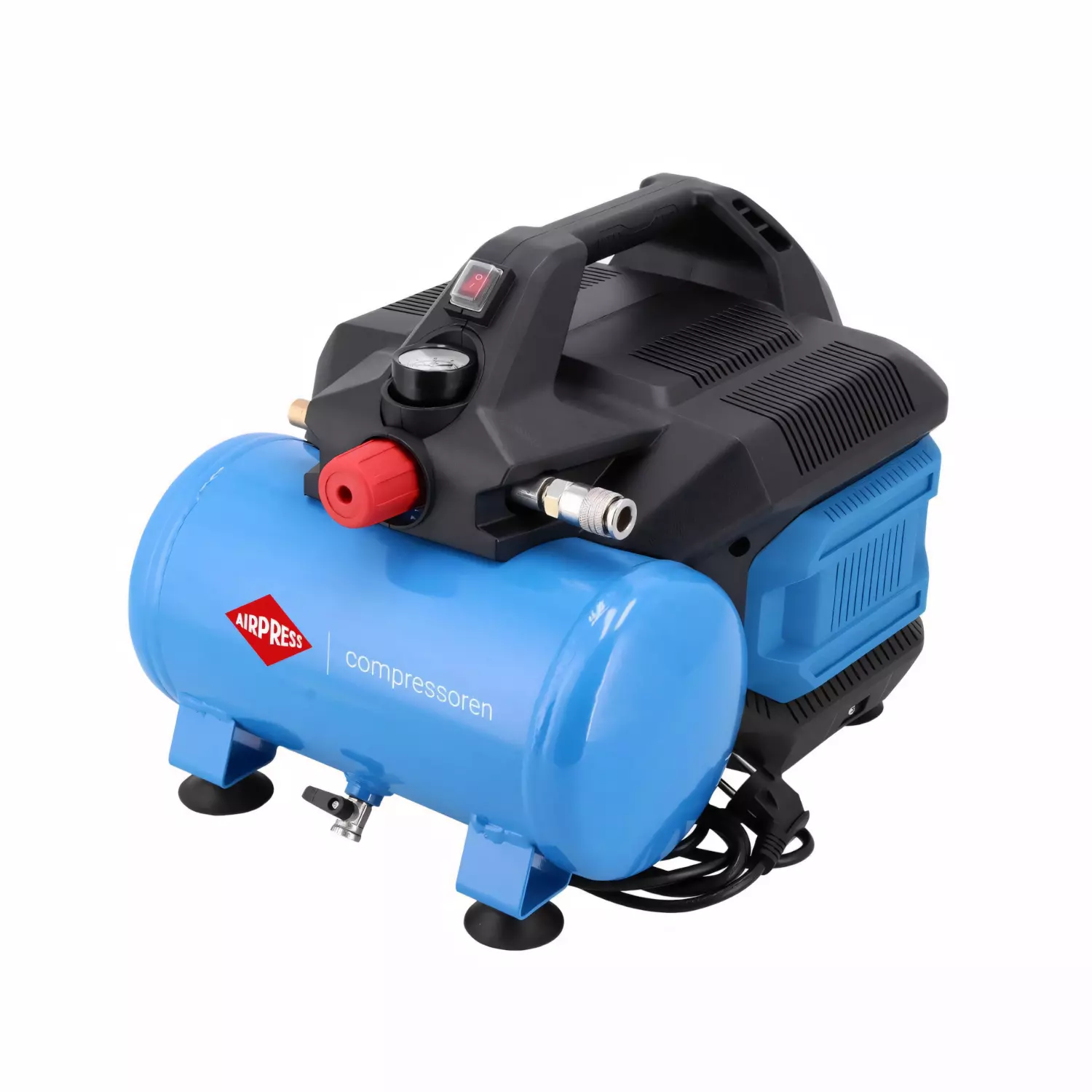 Airpress LMO 6-126 compresseur silencieux - Sans huile - 8 bars - 88 l/min - 6 L-image