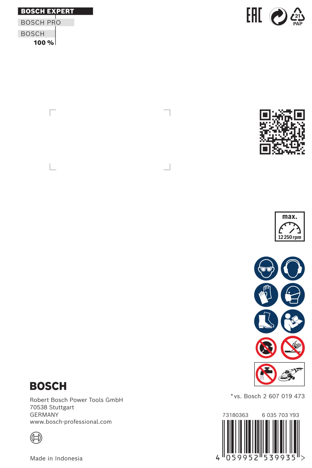 Bosch EXPERT 2608900658 - EXPERT Disque diamanté X-LOCK Hard Ceramic 125 x 22,23 x 1,4 x 10 mm-image